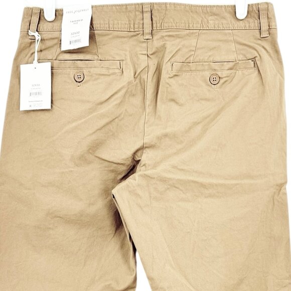 Free Assembly Men's Everyday Tapered Stretch Core Kelp Tan Chino Pants 32x30 NWT - Picture 4 of 11